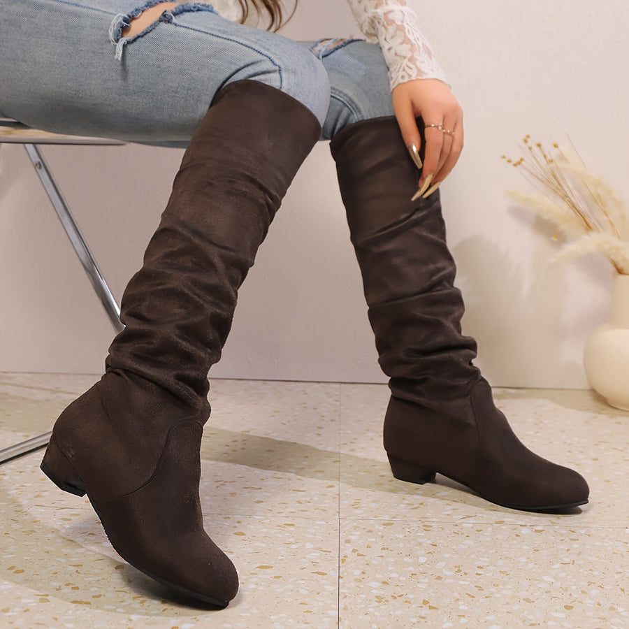 Cuissardes Femme Flanelle, Sans Fermeture – coloris marron foncé