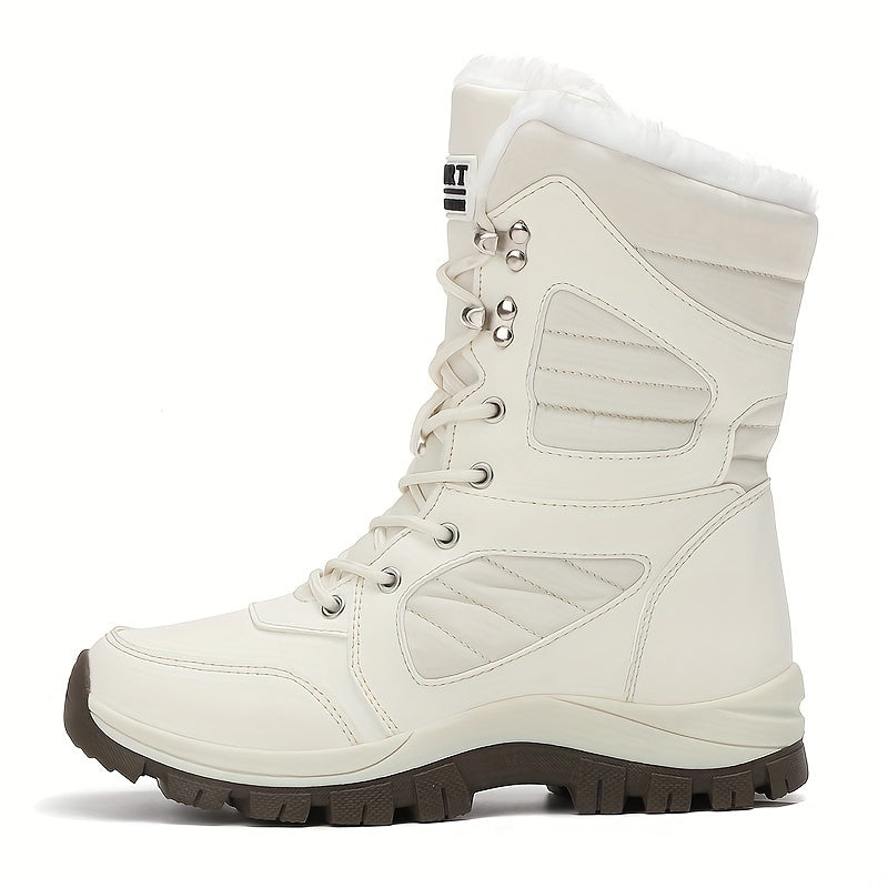 Bottes de Neige Femme à Lacets, 3 Coloris – coloris blanc