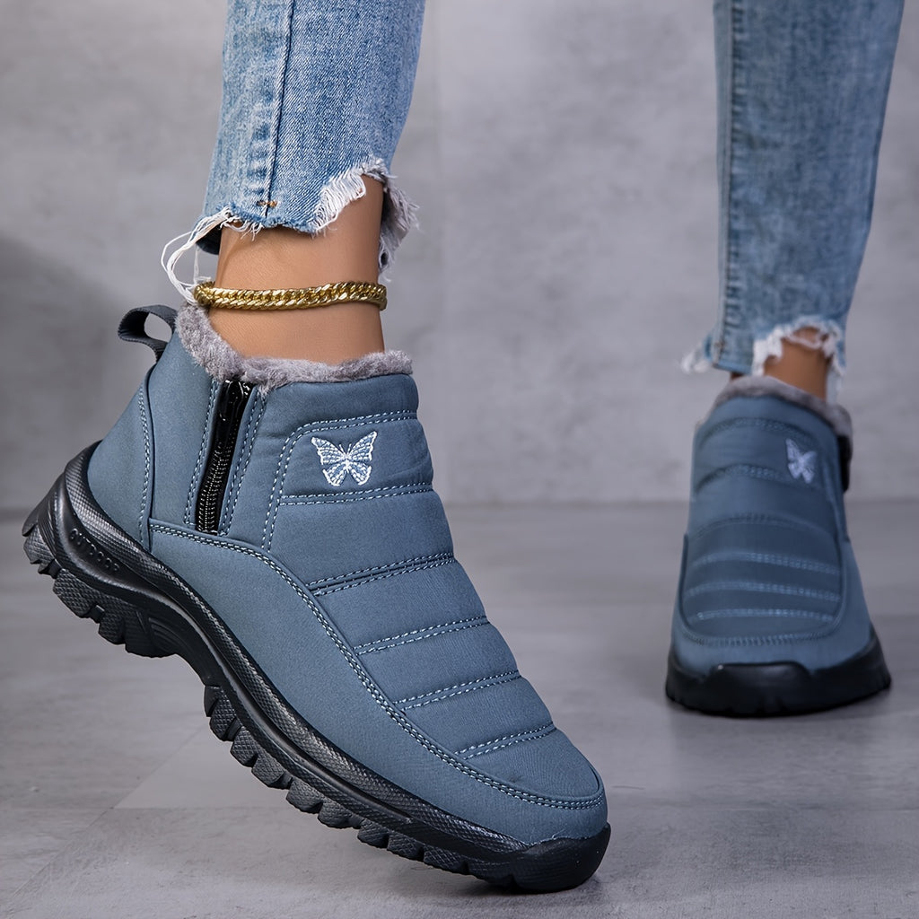 Bottines Femme Fourrées, Fermeture Zip, Bout Rond, vue 5