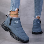 Bottines Femme Fourrées, Fermeture Zip, Bout Rond, vue 5