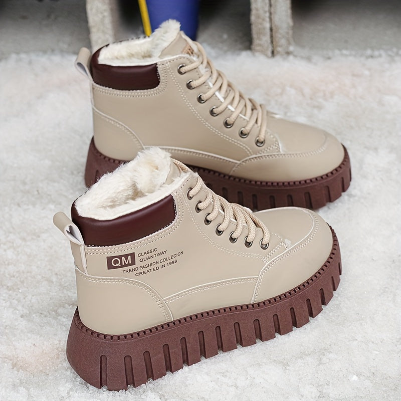 Bottines Femme Montantes, Semelle Épaisse, vue 5