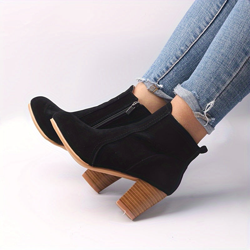 Bottines Femme Talon Haut, Fermeture Latérale, vue 5