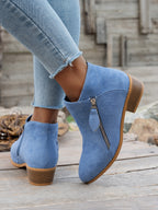 Bottines Femme Bout Pointu, Zip Décoratif, vue 9