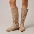 Bottes Hautes Femme, Effet Daim, vue 2