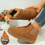 Bottines Chelsea Femme, Col Fausse Fourrure, vue 9