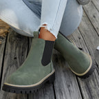 Bottes Chelsea Femme Similicuir Mat, Semelle Crantée, vue 8