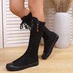 Bottes Montantes Femme à Lacets, Style Baskets, vue 11