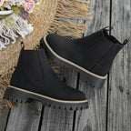 Bottes Chelsea Femme Similicuir Mat, Semelle Crantée, vue 4