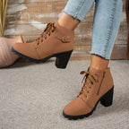 Bottines Femme à Lacets, Talon Bloc, vue 9