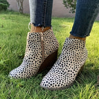 Bottines Femme Talon Compensé, Flanelle, vue 6
