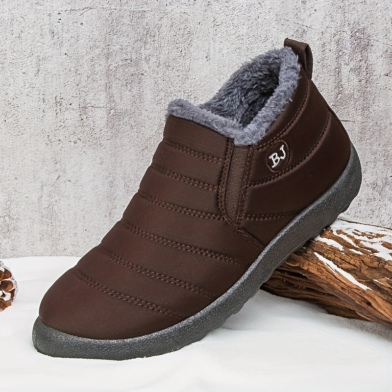 Bottes Hiver Femme à Enfiler, Col Fausse Fourrure, vue 5