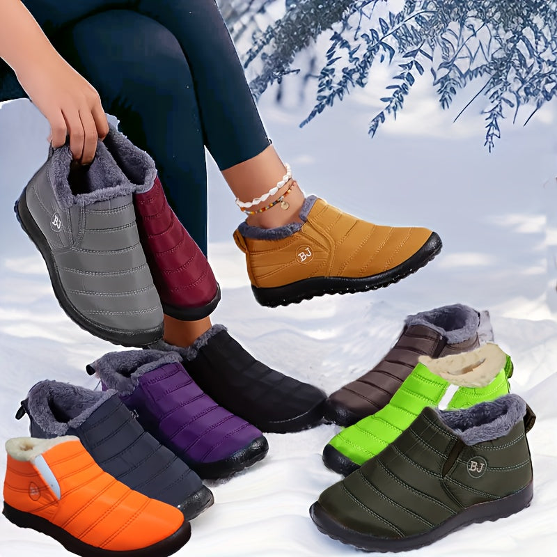 Bottines de Neige Femme, Antidérapantes, à Enfiler, vue 3