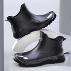 Chaussures de Pluie Femme EVA, Tige Courte, à Enfiler – coloris noir