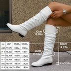 Bottes Hautes Femme Plissées, Bout Pointu, vue 2