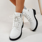 Bottes Femme Western Similicuir, Col Tricoté, vue 7