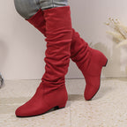 Cuissardes Femme Flanelle, Sans Fermeture – coloris rouge