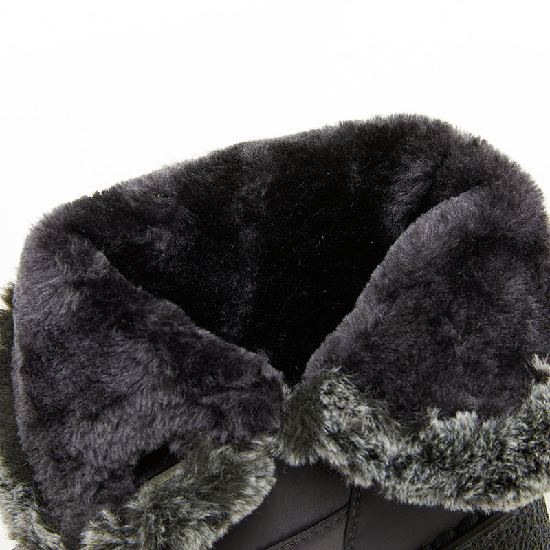 Bottes de Neige Femme Courtes, Col Fourrure, Bride, vue 17