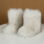 Bottes de Neige Femme Fausse Fourrure, Sans Fermeture, vue 4