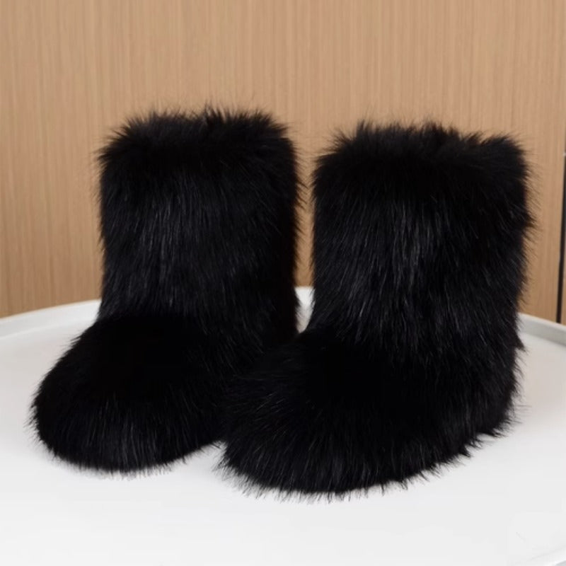 Bottes de Neige Femme Fausse Fourrure, Sans Fermeture, vue 2