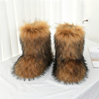 Bottes de Neige Femme Fausse Fourrure, Sans Fermeture, vue 8