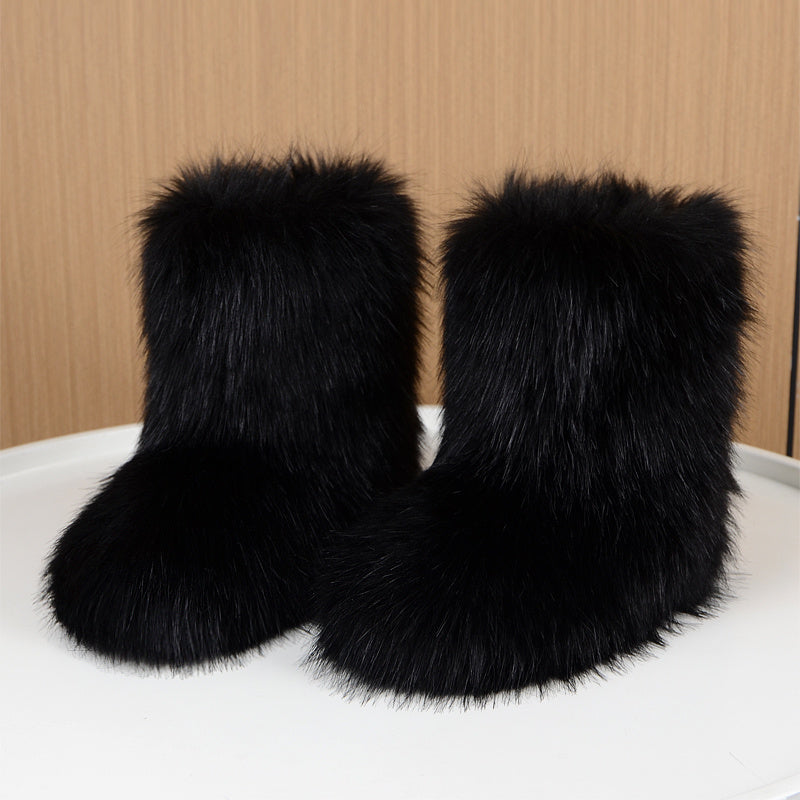 Bottes de Neige Femme Fausse Fourrure, Sans Fermeture, vue 9