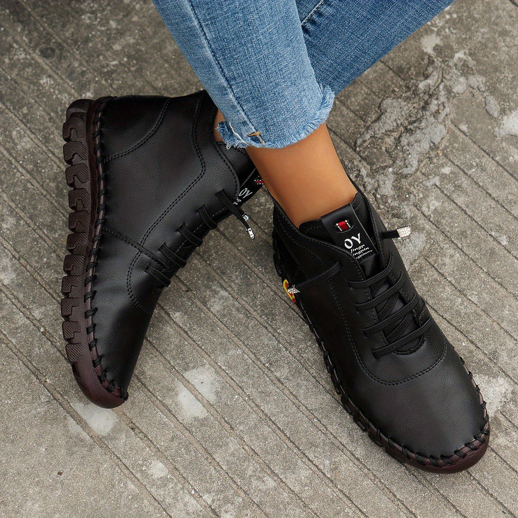 Bottes à Lacets Femme Cheville, Simili Cuir, vue 10