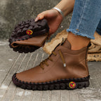 Bottes à Lacets Femme Cheville, Simili Cuir, vue 13