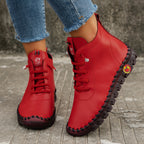 Bottes à Lacets Femme Cheville, Simili Cuir, vue 11
