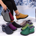 Bottes Plates Femme à Enfiler, Col Fausse Fourrure, vue 17
