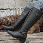 Bottes Cavalières Femme Hautes, Bride à Boucle, 3 Coloris, vue 5