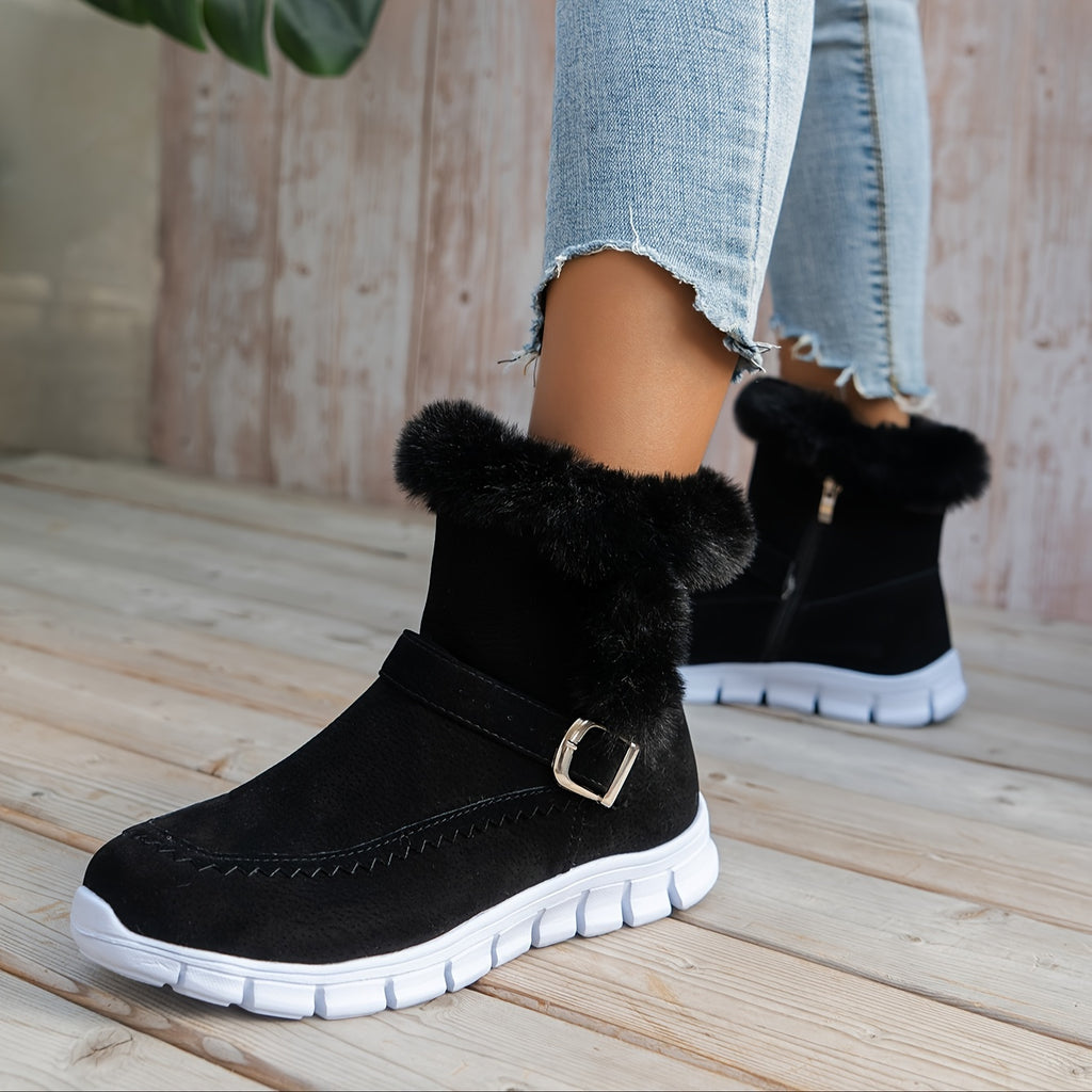 Bottines Femme Cheville, Fourrure Synthétique, vue 13