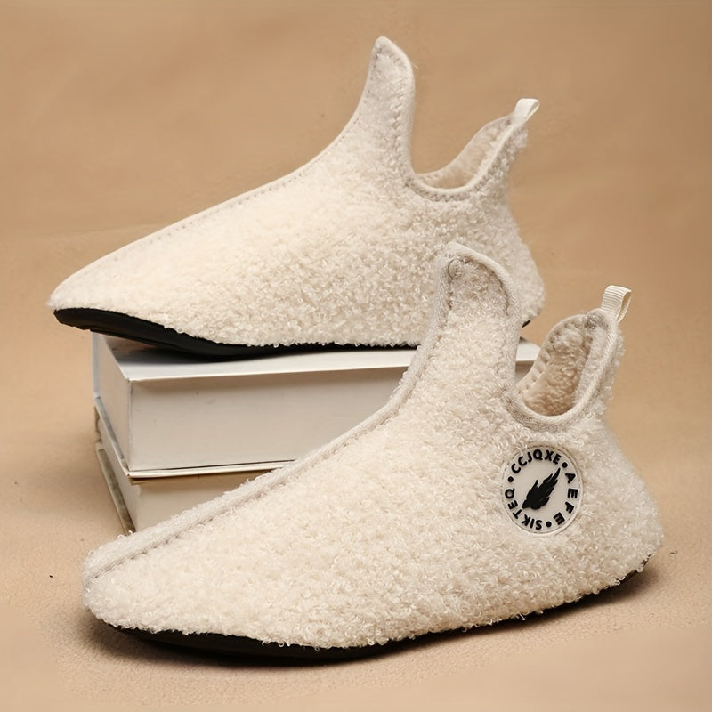 Chausson Botte Femme en Bouclette, à Enfiler, vue 6
