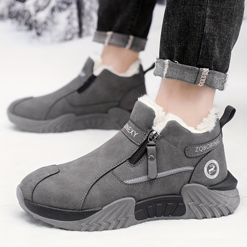 Bottes de Neige Unisexe, Similicuir, Fermeture Zip, vue 7
