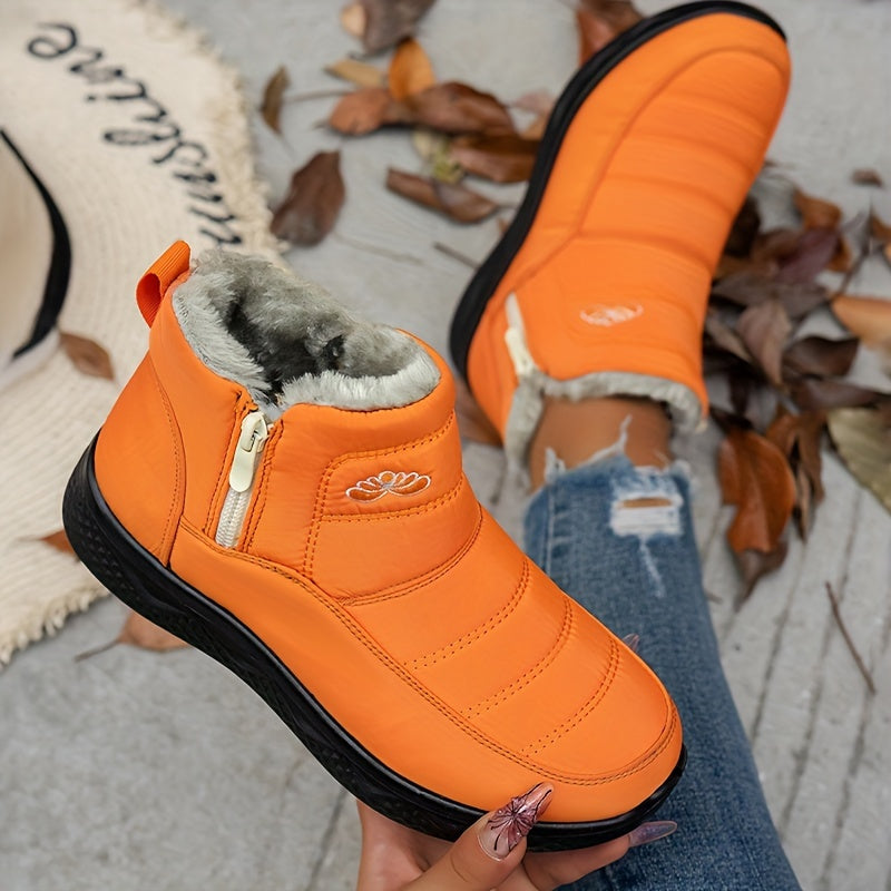 Bottines Courtes Femme à Enfiler, 8 Coloris – coloris orange