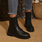 Bottes Motardes Femme, Lacets et Fermeture Zip, vue 6