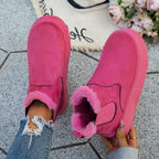 Bottines Chelsea Femme, Sans Lacet, 5 Coloris – coloris rose rouge