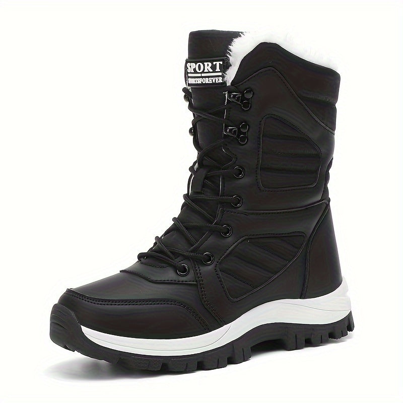 Bottes de Neige Femme à Lacets, 3 Coloris – coloris noir