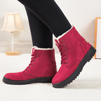 Bottes Femme à Lacets, Grandes Tailles jusqu'au 44 – coloris bordeaux