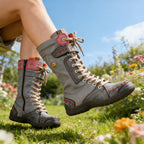 Bottes à Lacets Femme Mi-Hautes et Zippées, 7 Coloris