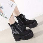 Bottes Plateforme Femme Gothiques, Flanelle, vue 2