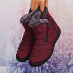 Bottes Fourrure Femme, Zippées, 9 Coloris – coloris rouge