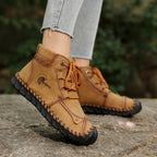 Bottines Femme Grande Taille à Lacets, Coutures Vintage, vue 2