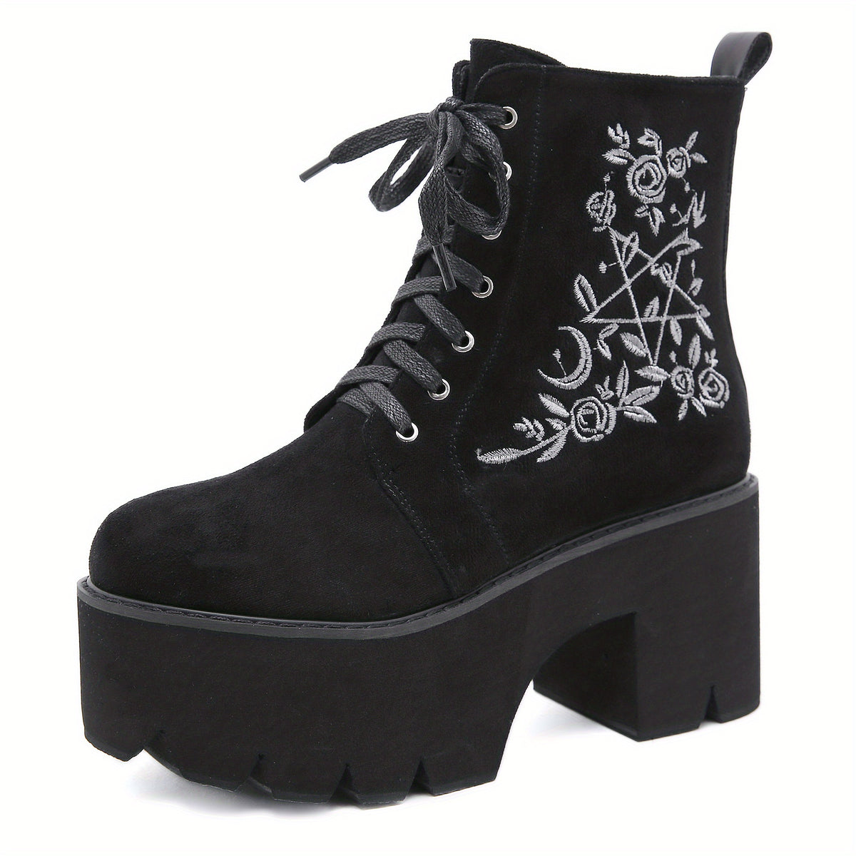 Bottes Plateforme Femme Gothiques, Flanelle, vue 5