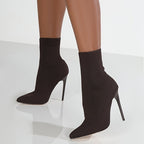 Bottes Chaussettes Talon Aiguille, à Enfiler, vue 3
