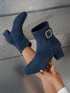 Bottines Femme Bout Carré, Talon Bloc, vue 20