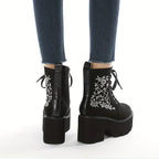 Bottes Plateforme Femme Gothiques, Flanelle, vue 14