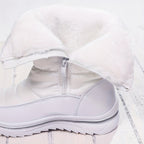 Bottes de Neige Femme Matelassées, Zip, Blanc ou Noir, vue 2