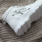 Bottes Plateforme Femme à Lacets, Col Fourrure, vue 5