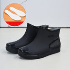 Bottes de Pluie Femme Courtes, Antidérapantes – coloris noir