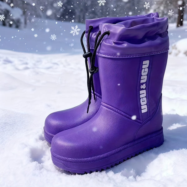 Bottes de Pluie Femme, EVA, Cordon de Serrage – coloris violet